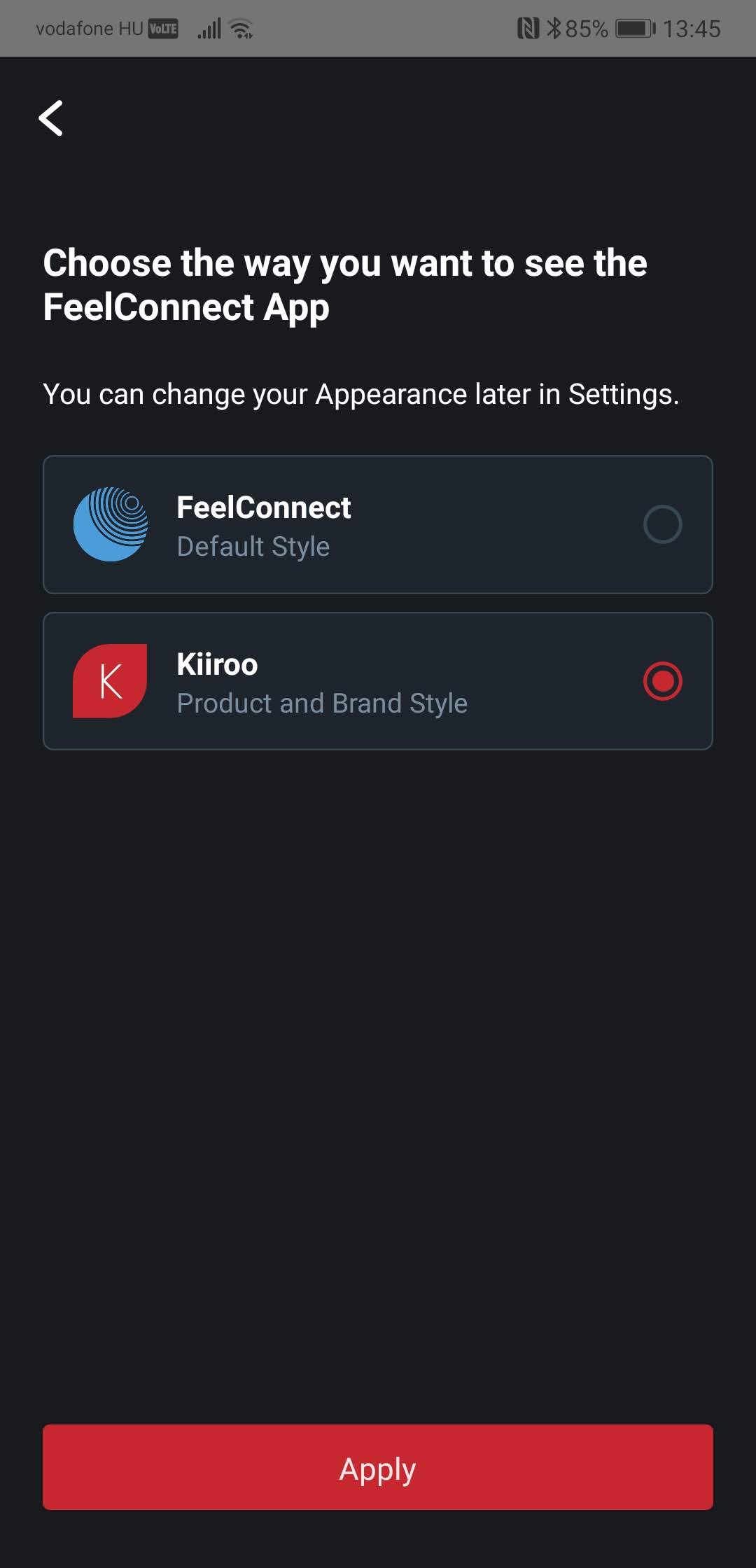 What Feel app to use and which KIIROO toys can you connect together